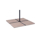 Set 4 marmette 50x50 cemento betulla 20kg