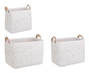 Set3 Cesta 2M Lisette Rett Bianco