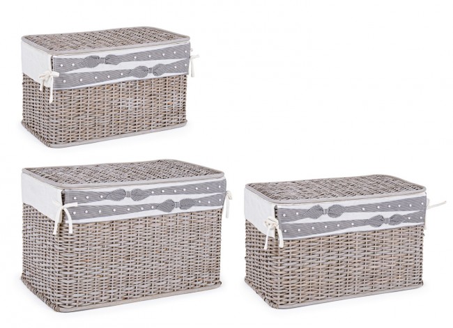 Set3 P.Oggetti Elegantly Rett Grigio