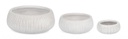Set3 P.Vaso Ribbed Bomb Bianco Basso
