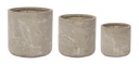 Set3 Vaso Cement Cil Sabbia  