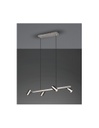 Sospensione 4 Faretti Spot GU10 Orientabili Marley Nichel Trio Lighting
