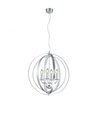 Sospensione 4 Luci Candela Cerchi Alluminio Trio Lighting