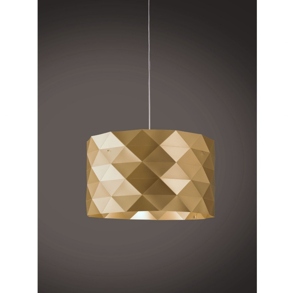 Sospensione 5 Luci New Gold in Metallo cromato Cm. 40 x 25h
