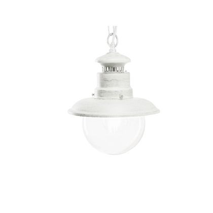 Sospensione E27  linea calipso  biancoargento