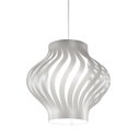 Sospensione Silver in Plastica Bianco Cm. 40 x 39h