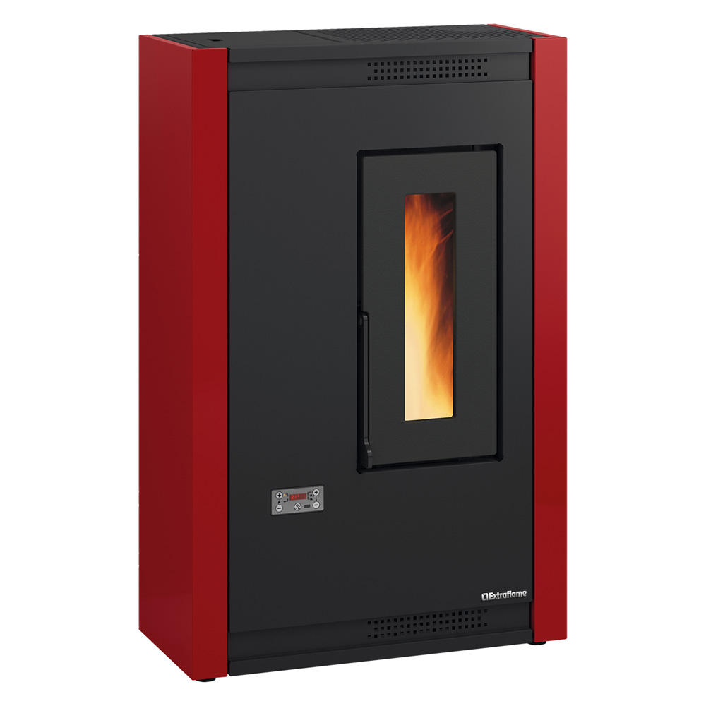 Stufa A Pellet 'Luisella' Colore Bordeaux
