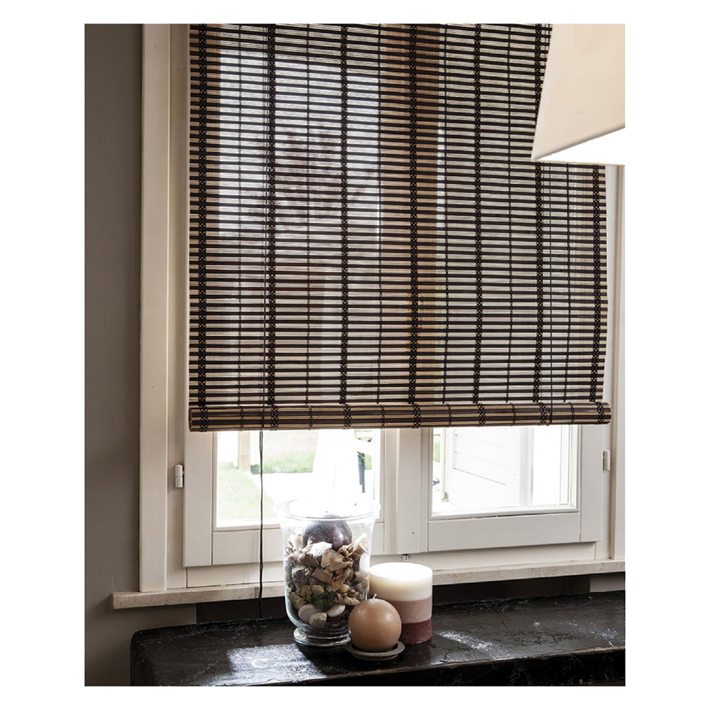 Tapparella In Listelli Di Bamboo Cm 120 X 250 - Marrone Chiaro