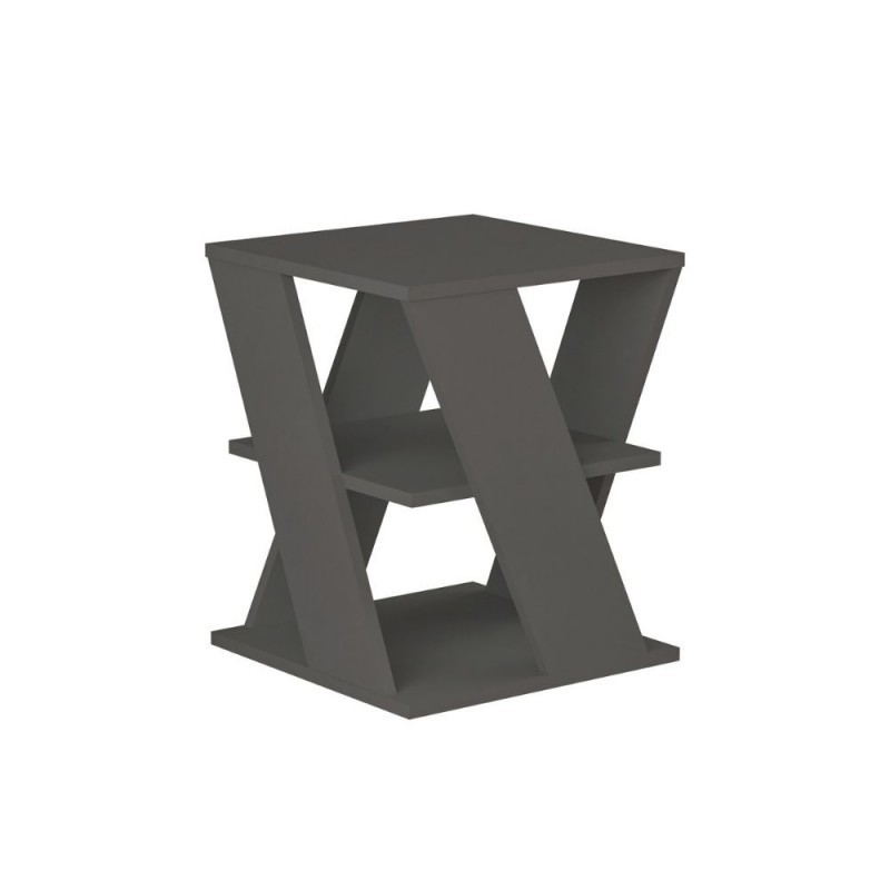 Tavolino da salotto antracite Cyclo 45x45xh.55 cm