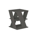 Tavolino da salotto antracite Cyclo 45x45xh.55 cm