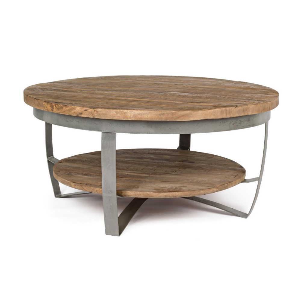 Tavolino in metallo stile industrial cm Ø90 - 43