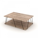 Tavolino salotto rovere industrial cm 90 x 60 x 31 h