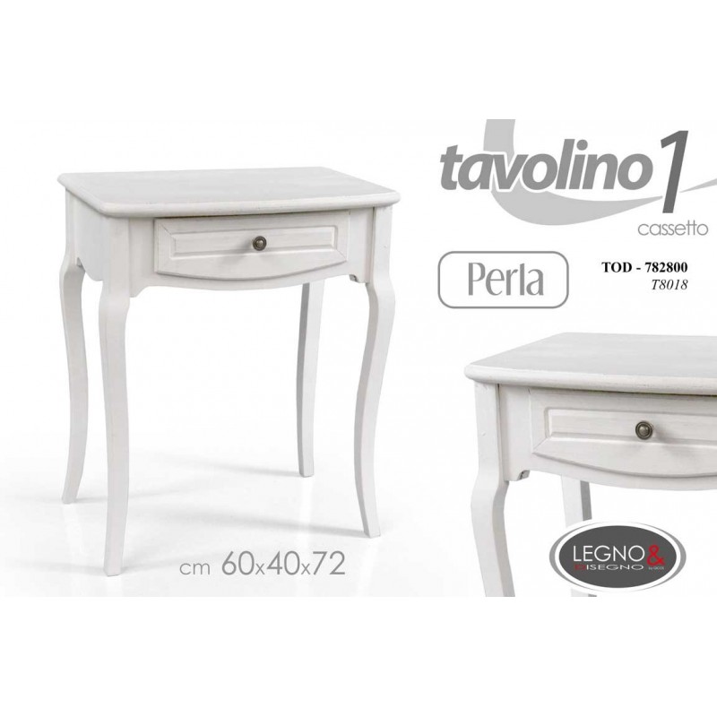 Tavolino shabby consolle anticato charme cm 60 x 40 x 72 h
