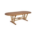 Tavolo Noemi allungabile in legno nobilitato ovale 180/240x100 cm