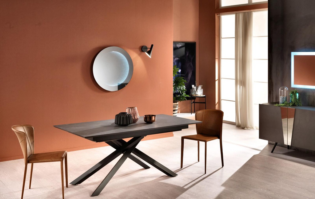 Tavolo allungabile 170/270x90 cm grigio scuro