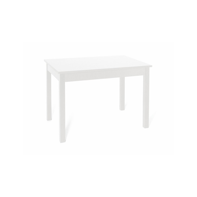 Tavolo allungabile Bianco Frassinato in legno nobilitato cm 70x110-150