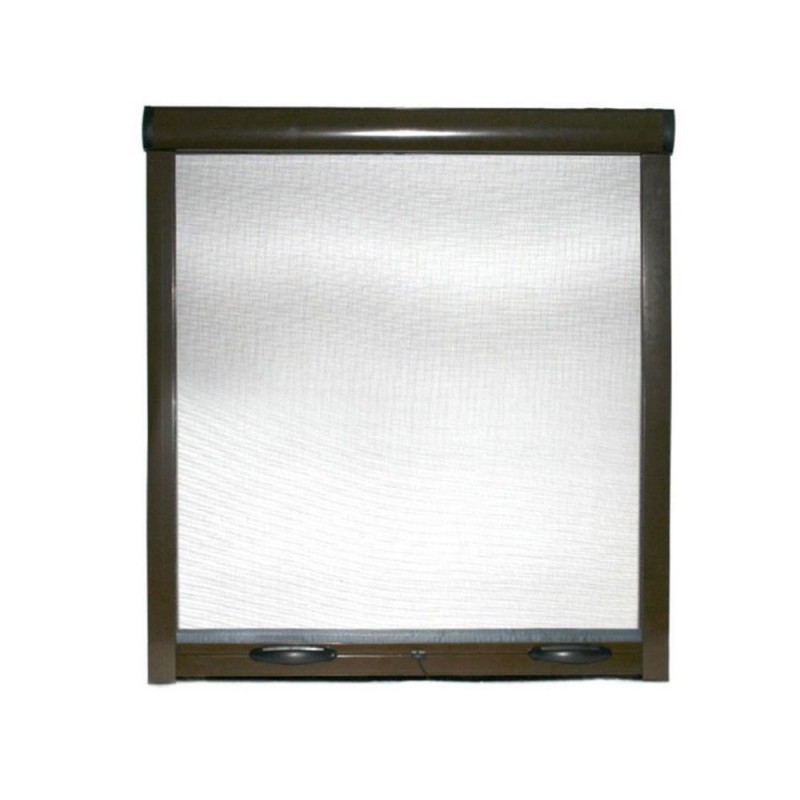 Zanzariera a rullo riducibile per finestra verticale EASY UP Marrone 80x170 cm