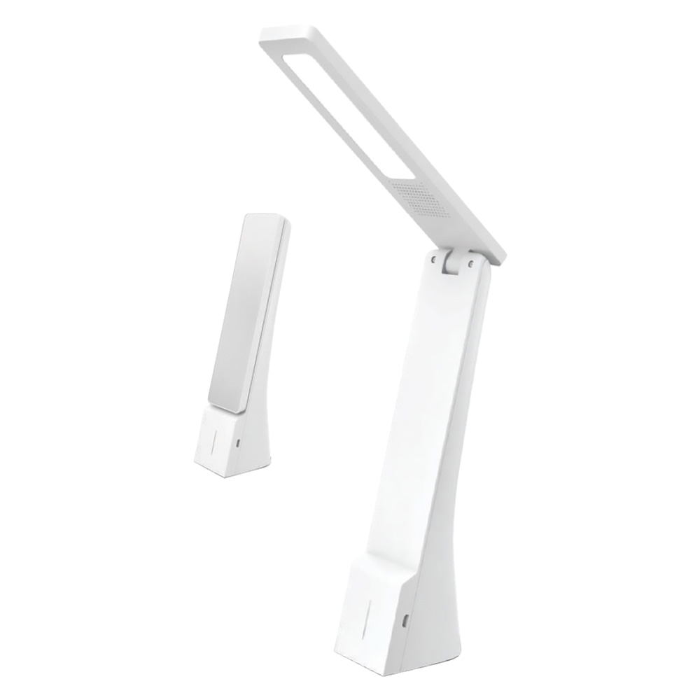  Lampada Da Tavolo Ricaricabile A Led 4 Watt - Colore Bianco/Argento Vtac