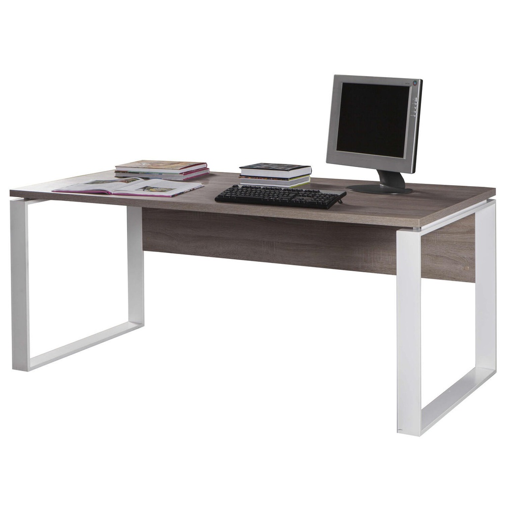 (2c)  Scrivania con gambe in metallo rovere Sonoma 170 x 80 x 74,5