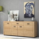 (2c) Madia quattro ante un cassetto Rovere FIESTA 177x40x h76 cm(FIESTACREDRO)