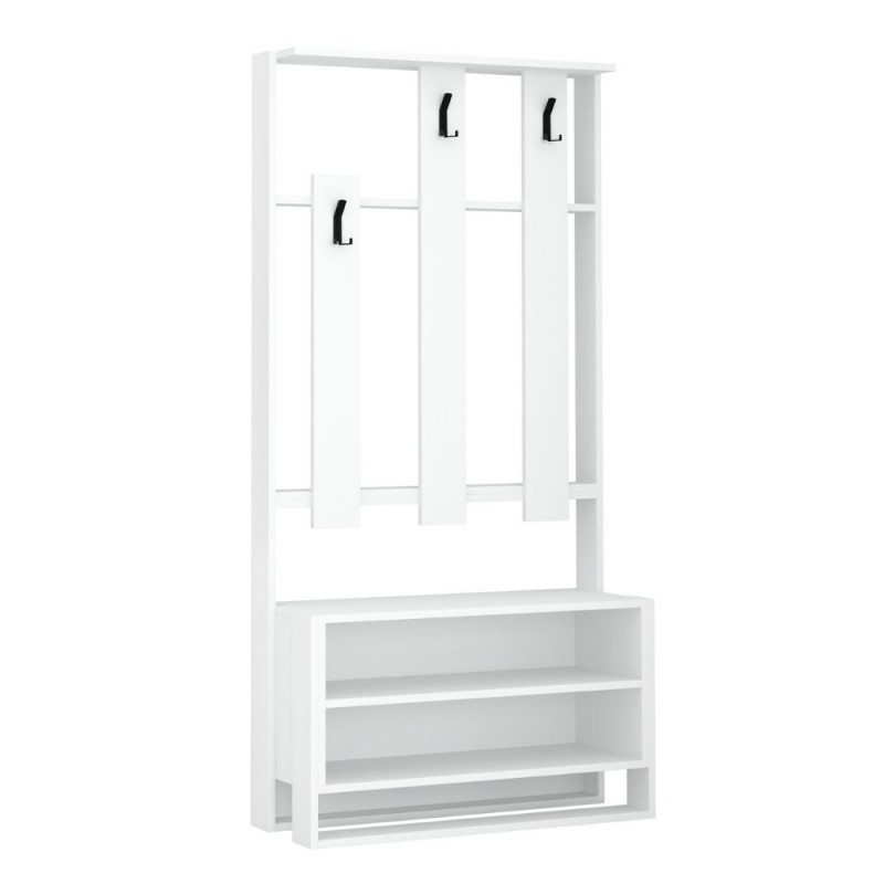 (2c) Mobile ingresso Chester bianco  90x36xh.180 cm(CHESTERBI)