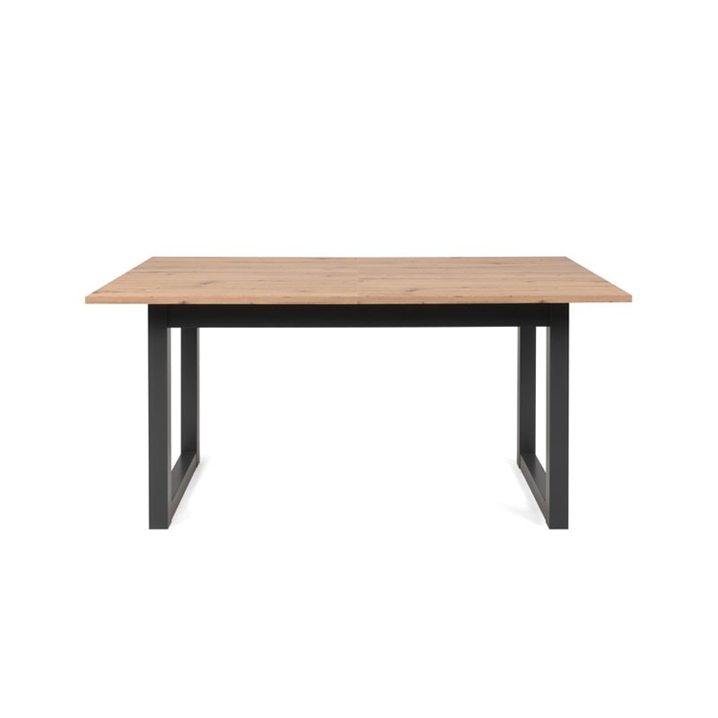 (2c) Tavolo moderno salotto cucina allungabile quercia cm 160-200 x 90(DENVER50)