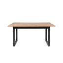 (2c) Tavolo moderno salotto cucina allungabile quercia cm 160-200 x 90(DENVER50) EFFEZ