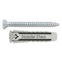 100 PZ - Tassello Nylon 'X1 EVO' con Vite TPS Truciolare mm 5x25 e Vite 4x30 Friulsider