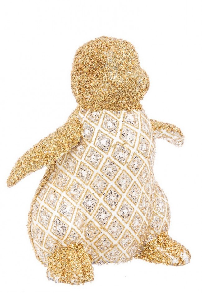 4x Pinguino Rombi Seduto Oro