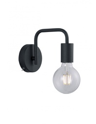 [TRIO208070132] Applique Braccio Metallo Portalampada E27 Diallo Nero Trio Lighting