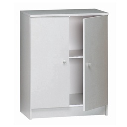 [A26200BIK] Armadio multiuso basso due ante Bianco 62x34x h80 cm