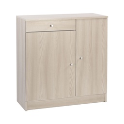 [A34200OLK] Armadio multiuso basso due ante un cassetto Olmo Chiaro 77x34x h80 cm