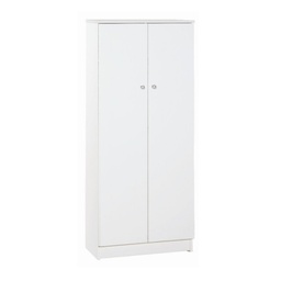 [A15800BIK] Armadio multiuso due ante Bianco 62x34x h147 cm