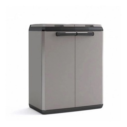 [KIS0052] Armadio multiuso due ante Grigio SPLIT BASIC 68x39x h87cm
