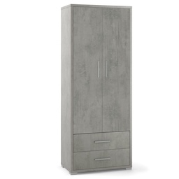[ODB359CECEK] Armadio multiuso due ante due cassetti Beton Cemento 71x41x h182 cm