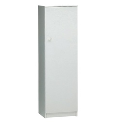 [A30200BIK] Armadio multiuso un anta Bianco 46x34x h147 cm