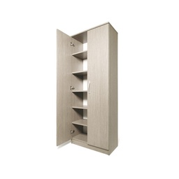 [U6-JSAR-NTIN] Armadio scarpiera multiuso Olmo in legno nobilitato 2 ante h182x71x38