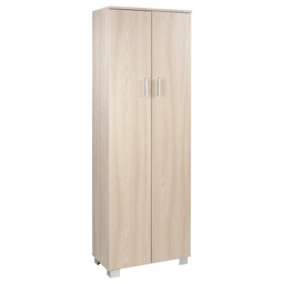 [O668OLOLK] Armadio scarpiera multiuso due ante cinque ripiani Olmo Chiaro 62x34x h178 cm