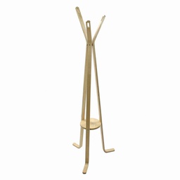 [V4204740000] Attaccapanni a stelo legno naturale 3 braccia cm 50h170