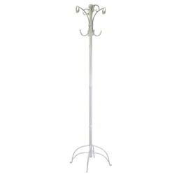 [V4214510000] Attaccapanni a stelo metallo bianco cm ø45h180