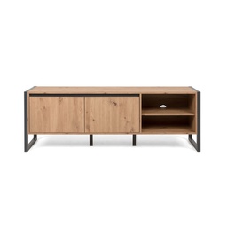 [FZ91250] Base porta tv quercia antracite cm 160 x 55 x 40 h(DENVER54)