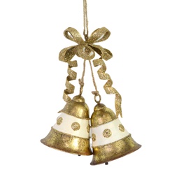 [V6196220000] Campana metallo oro cm15x6x23
