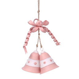 [V6179530000] Campana metallo rosa cm23x15h6