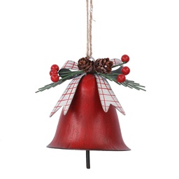 [V6173300000] Campana metallo rosso cm11x10h8