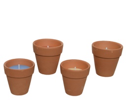 [20006752] Candela alla citronella con vaso in cemento da esterno