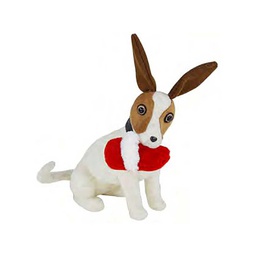 [V9143240000] Cane seduto c/pantofola natale nal-0102cm. 38 x 15 h 25