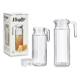 [20098452] Caraffa In Vetro Trasparente (1 L)