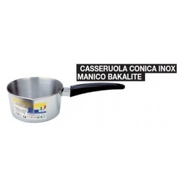 [MA02002342] Casseruola conica in acciaio inox Gnali mod. Echo con manico in bakelite - 14