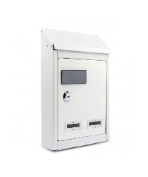 [1925942] Cassetta postale in acciaio bianca 24x9x35h cm Fitzgerald
