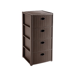 [DFL8034752] Cassettiera 'Elegance' Cm 40X40Xh80 - Tortora